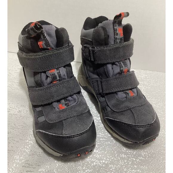Merrell Kids mid strap Waterproof Winter Boots; Granite and Black; SIZE 1 - Picture 1 of 5